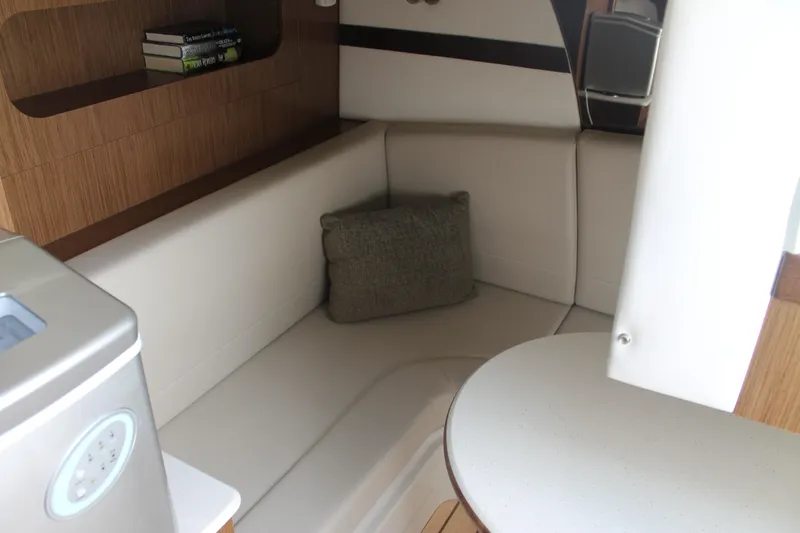 Slide: The Image of Interior of 2014 Cruisers Yachts 350 Express with cozy seating and modern design. - 44