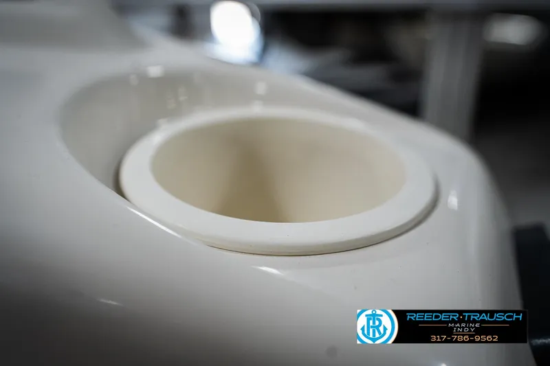 Slide: The Image of Close-up of a 2007 Bennington 2050 GL boat cup holder. - 42