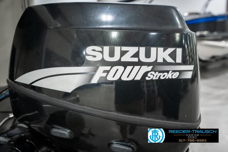 Slide: The Image of Suzuki Four Stroke outboard motor on a 2007 Bennington 2050 GL boat. - 45