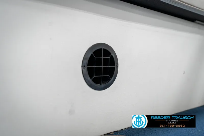 Slide: The Image of Vent on 2005 SunChaser 820 boat interior, featuring Reeder-Trausch Marine logo. - 37