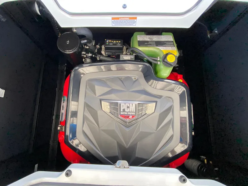 Slide: The Image of 2024 Nautique Super Air Nautique G21 engine compartment with PCM engine. - 13