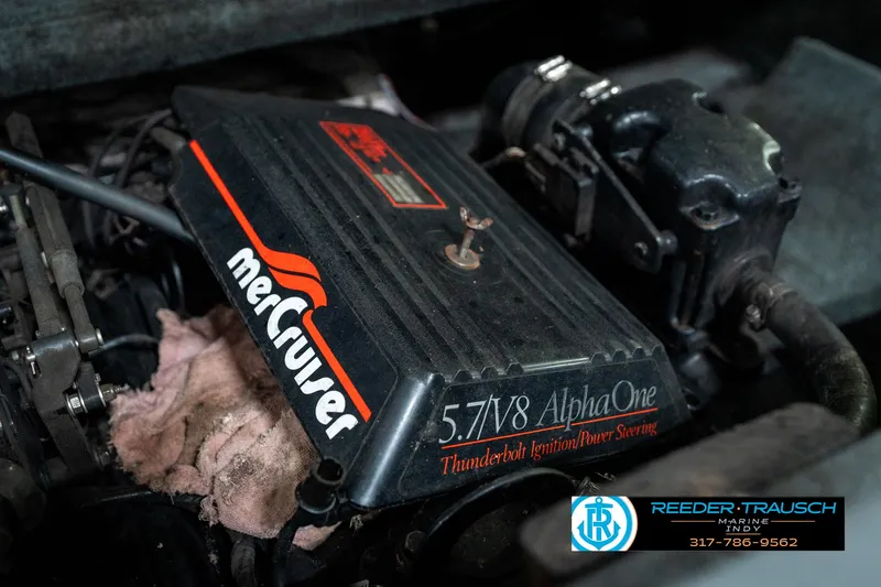 Slide: The Image of Engine of a 1991 Caravelle I2300CC with MerCruiser 5.7 V8 Alpha One. - 37