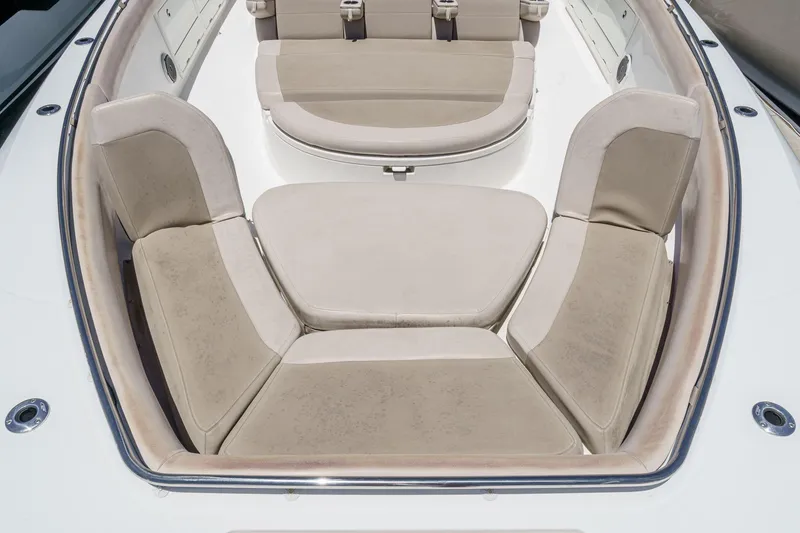 Slide: The Image of Luxurious seating area on a 2017 Boston Whaler 42 OUTRAGE boat. - 18