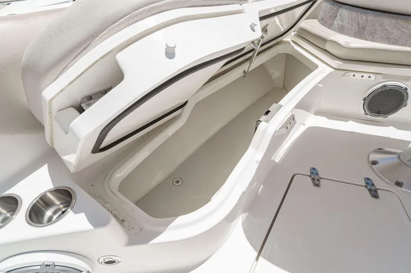 Slide: The Image of 2017 Boston Whaler 42 OUTRAGE boat storage compartment, open and spacious design. - 20