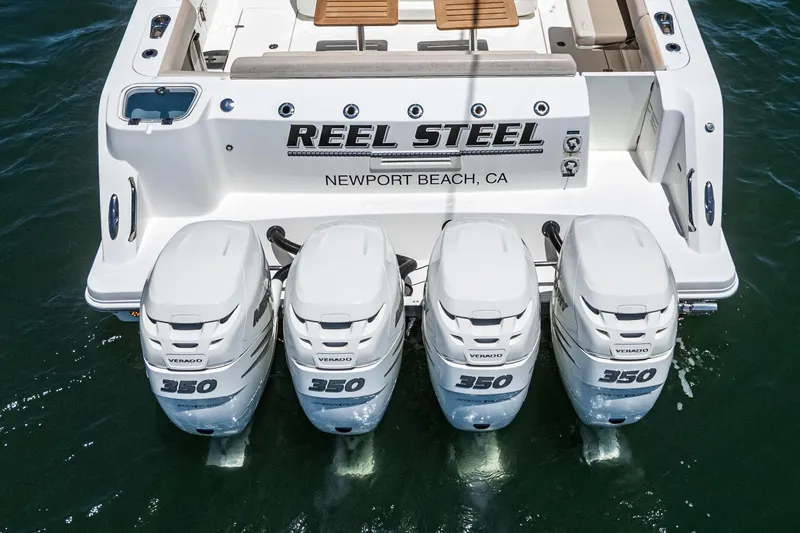 Slide: The Image of 2017 Boston Whaler 42 OUTRAGE with four 350 Verado engines, Newport Beach, CA. - 24