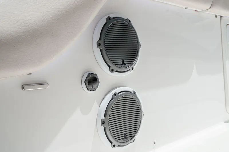 Slide: The Image of Speakers on 2017 Boston Whaler 42 OUTRAGE boat interior. - 48