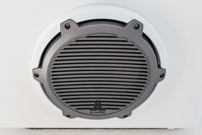 Slide: The Image of Speaker on 2017 Boston Whaler 42 OUTRAGE boat, featuring JL Audio design. - 49