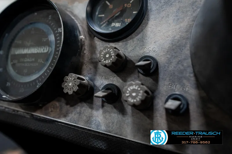 Slide: The Image of Close-up of 1986 Phantom Panther dashboard with gauges and switches. - 33