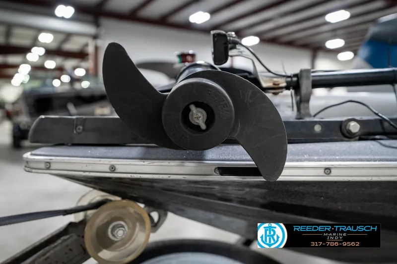 Slide: The Image of Close-up of a boat propeller in a workshop, featuring Phantom Panther 1986 model. - 35