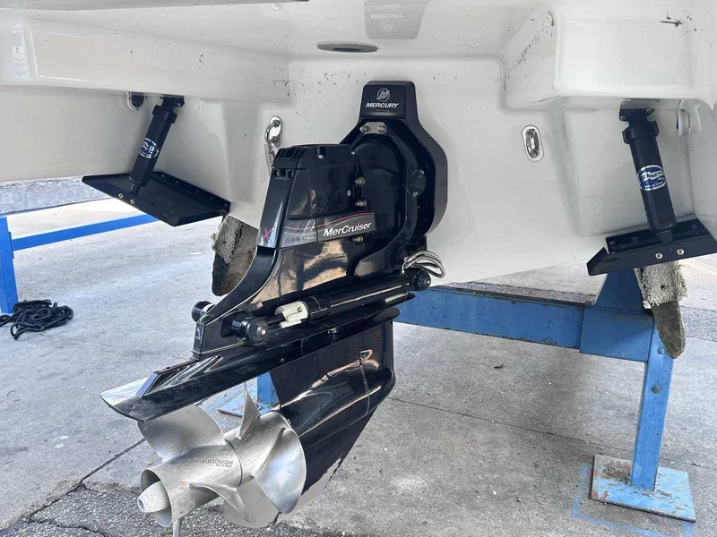 Slide: The Image of 2016 Formula 240 Bowrider with MerCruiser outdrive on a boat lift. - 5