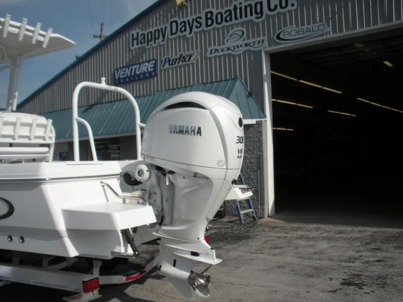 Slide: The Image of 2026 Robalo R246 Caymann boat with Yamaha engine at Happy Days Boating Co. - 21
