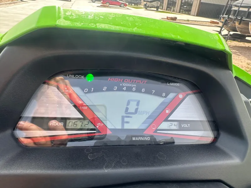 Slide: The Image of Dashboard of a 2017 Yamaha WaveRunner VXR, showing speedometer and controls. - 7