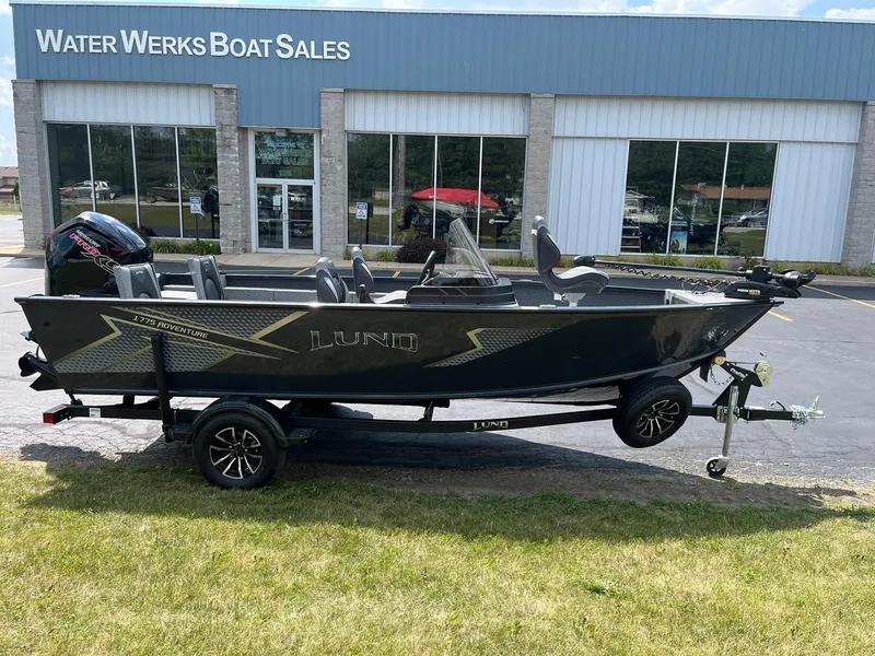Slide: The Image of 2026 Lund 1775 Adventure SS boat at Water Werks Boat Sales dealership. - 1