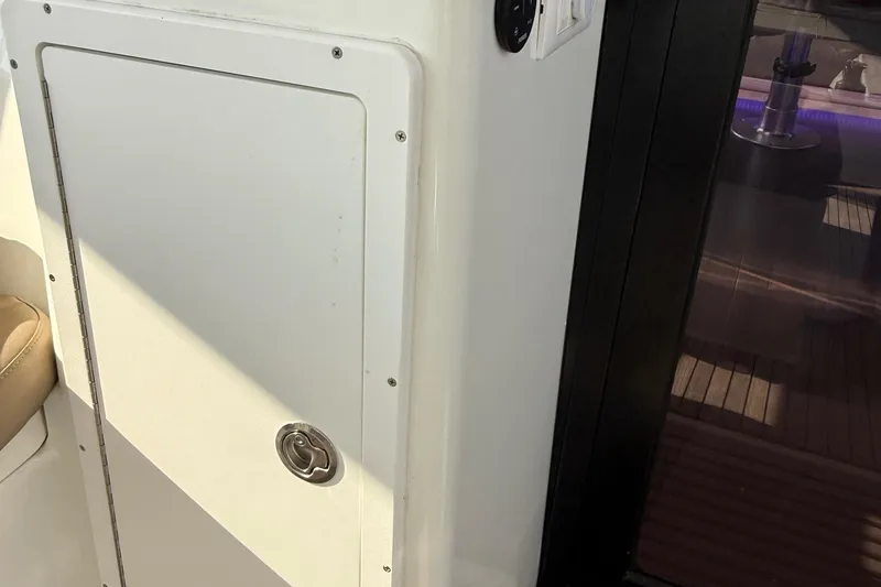 Slide: The Image of Cabin door and seating on 2015 Fountaine Pajot Helia 44 catamaran. - 22