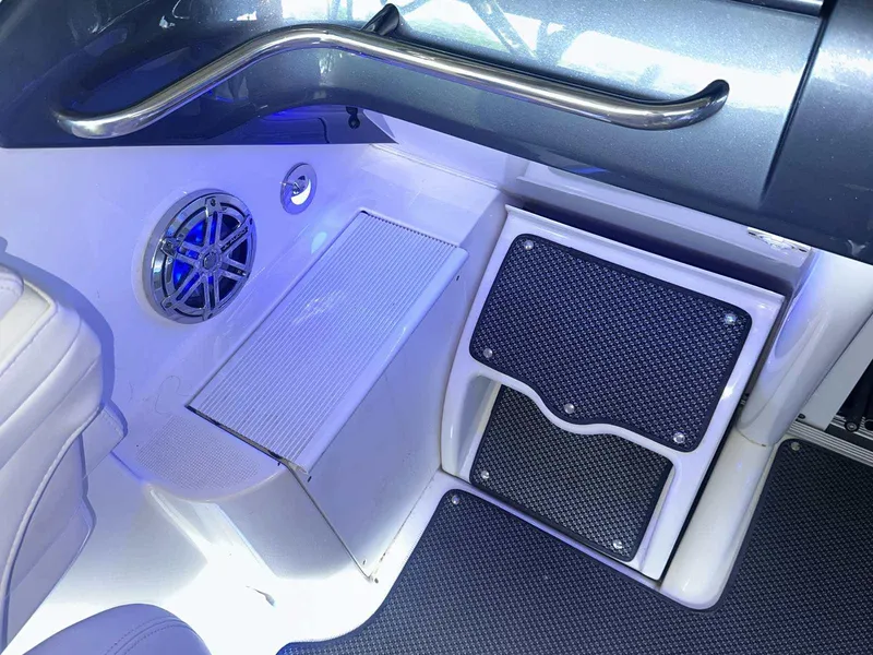 Slide: The Image of 2017 Formula 353 FASTech boat interior with speaker and step detail. - 25