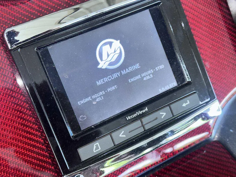 Slide: The Image of Mercury Marine VesselView display on 2017 Formula 353 FASTech boat dashboard. - 33