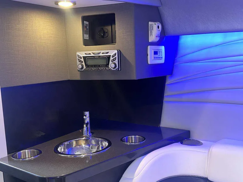 Slide: The Image of 2017 Formula 353 FASTech interior with sink, stereo, and blue LED lighting. - 41