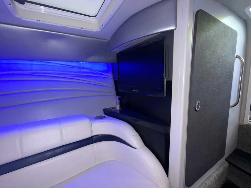 Slide: The Image of Interior of 2017 Formula 353 FASTech boat with blue lighting and TV. - 43