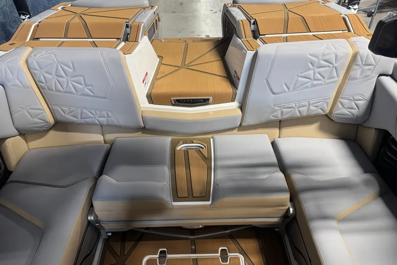 Slide: The Image of 2026 Nautique Super Air Nautique G23 Paragon interior with luxurious seating and modern design. - 6