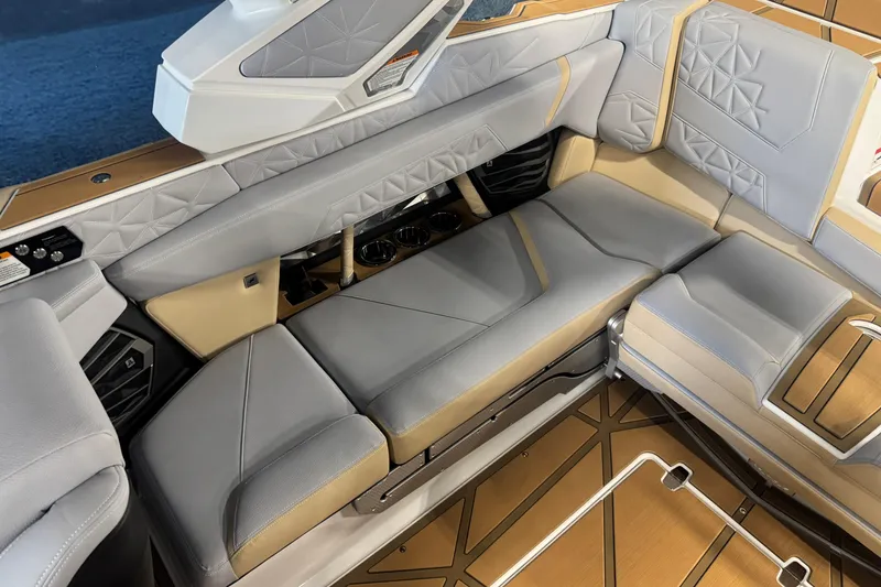 Slide: The Image of Luxurious interior of 2026 Nautique Super Air Nautique G23 Paragon boat. - 7