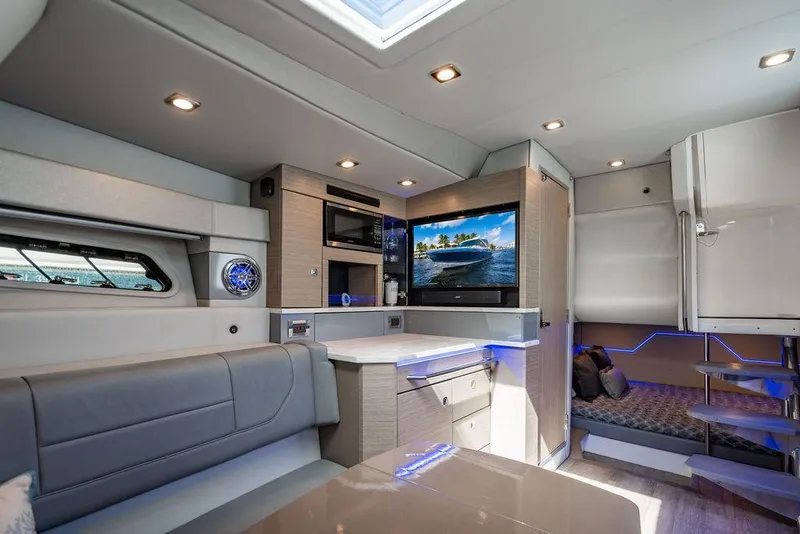 Slide: The Image of Luxurious interior of 2019 Formula 430 All Sport Crossover with modern amenities and sleek design. - 35