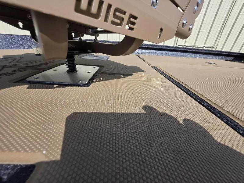 Slide: The Image of Close-up of Xpress H20C 2026 boat deck with textured surface and mounted seat. - 6