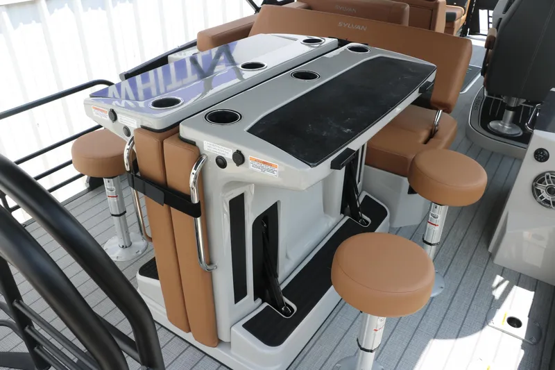 Slide: The Image of 2026 Sylvan G3 DLZ Bar interior with seating and table setup. - 19