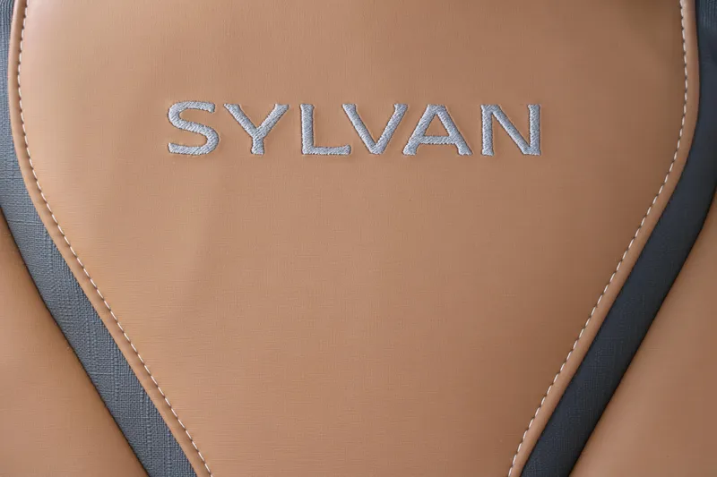 Slide: The Image of Close-up of Sylvan G3 DLZ Bar 2026 boat seat with logo embroidery. - 38