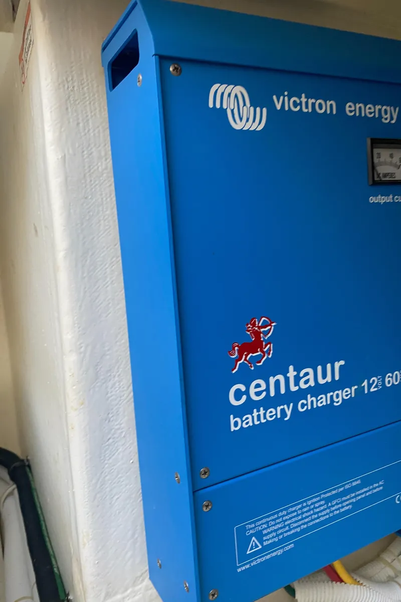 Slide: The Image of Victron Energy Centaur battery charger in a 2021 Tiara Yachts 38LX. - 27