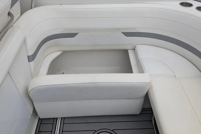 Slide: The Image of 2006 Formula 27 Performance Cruiser interior seating with storage compartment. - 20