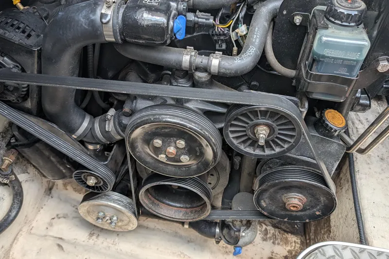 Slide: The Image of Engine components of a 2006 Formula 27 Performance Cruiser boat. - 36