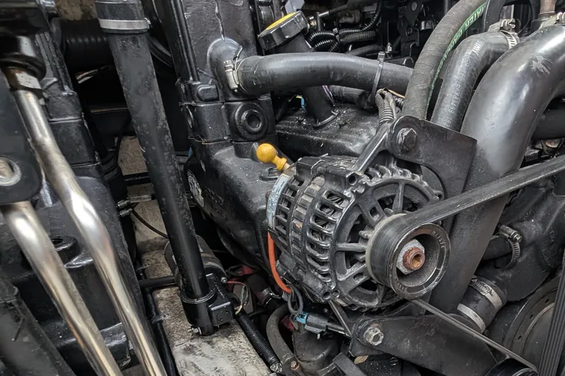 Slide: The Image of Engine components of a 2006 Formula 27 Performance Cruiser boat. - 37