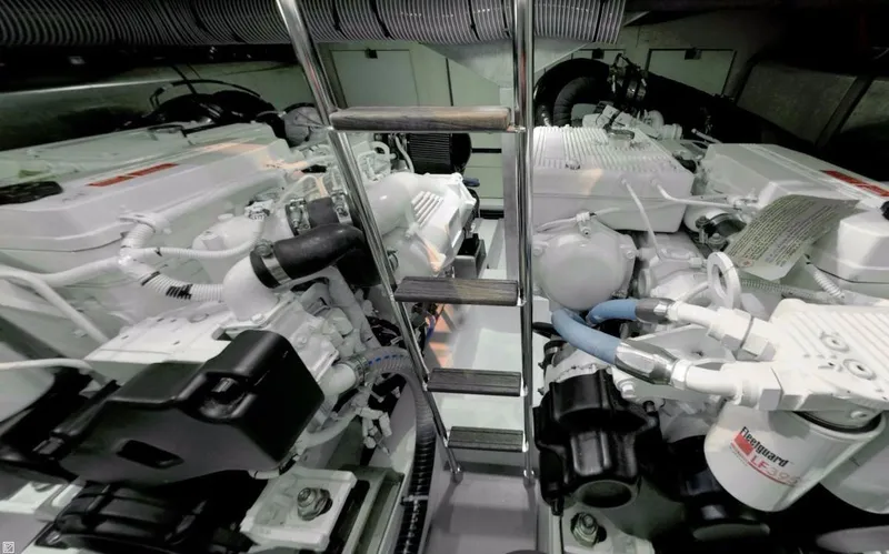 Slide: The Image of Manufacturer Provided Image: Engine room of a 2017 Jeanneau Velasco 43 yacht with twin engines. - 35