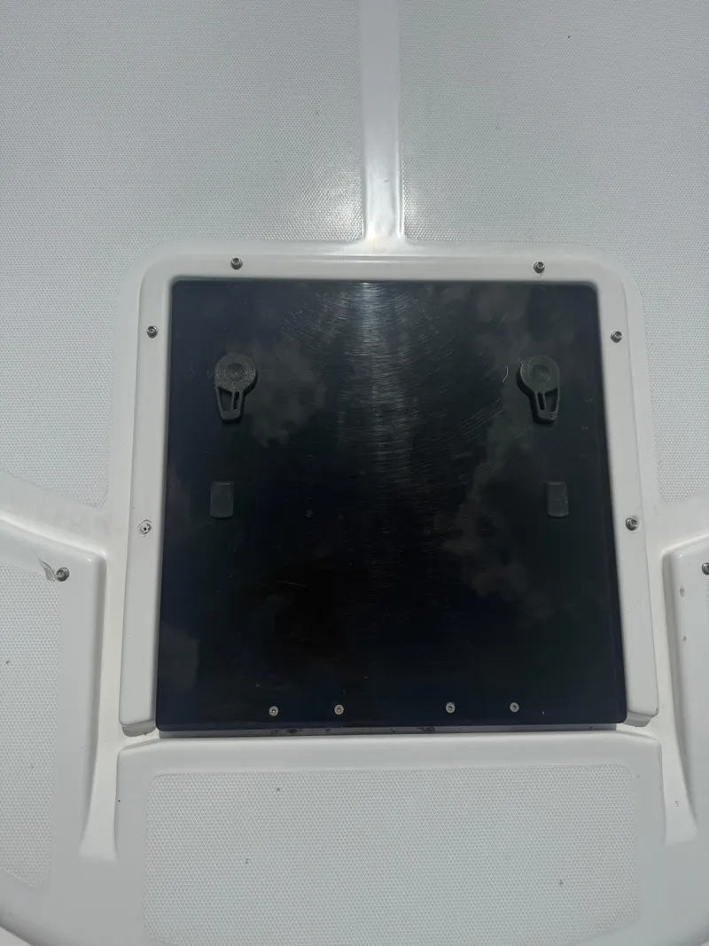 Slide: The Image of Hatch on 2018 Azimut 42 Fly yacht deck, featuring secure latches. - 25