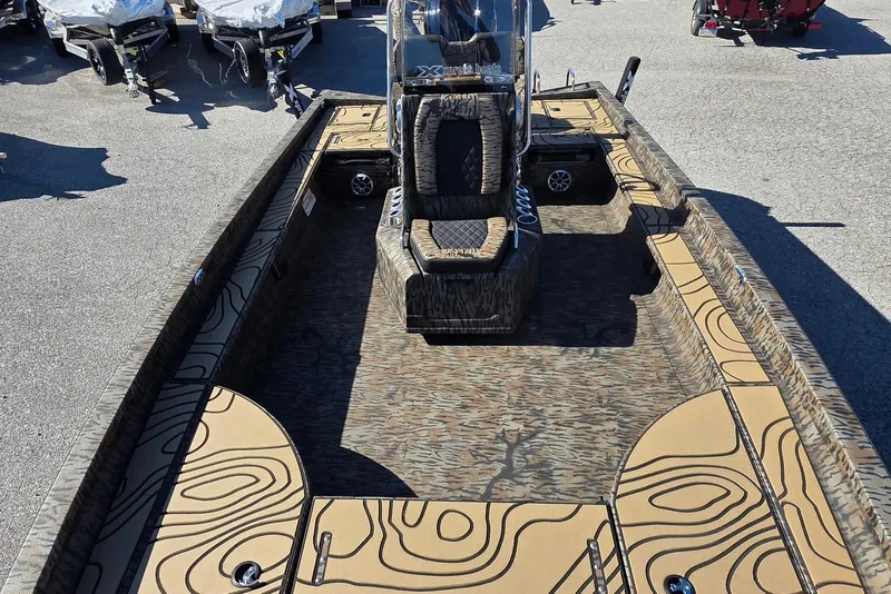 Slide: The Image of 2026 Xpress X23 Bay boat with Yamaha Vmax 250 SHO, featuring a stylish interior design. - 16