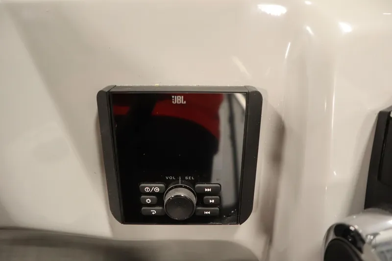 Slide: The Image of JBL audio control panel on 2025 Bentley Pontoons 180 CRUISE LE. - 24