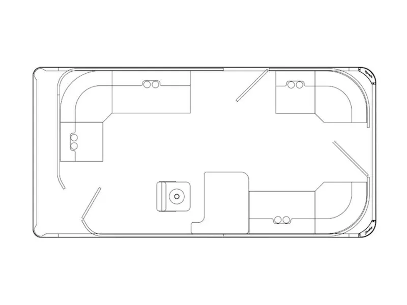 Slide: The Image of 2025 Bentley Pontoons 180 CRUISE LE floor plan, top view layout design. - 36