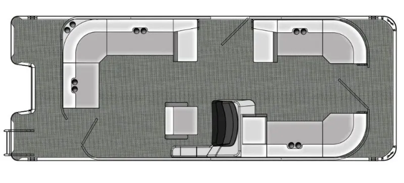 Slide: The Image of 2025 Bentley Pontoons 220 Cruise XL floor plan, featuring spacious seating and modern design. - 29