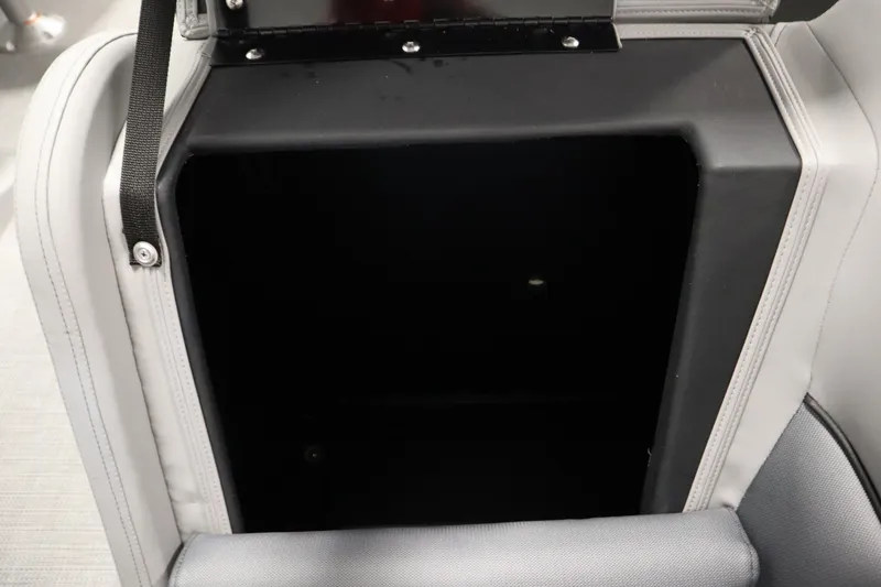 Slide: The Image of Storage compartment in 2025 Bentley Pontoons 220 Cruise XL boat interior. - 9
