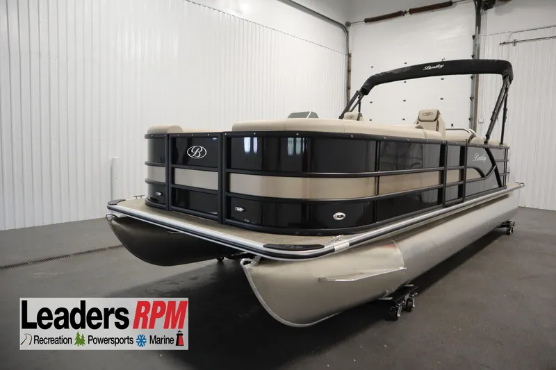 The Image of 2026 Bentley Pontoons 220 Navigator in showroom, featuring sleek design and modern amenities. - 0