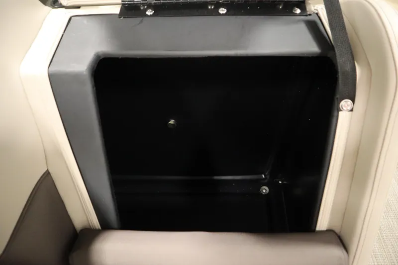 Slide: The Image of Open storage compartment in 2026 Bentley Pontoons 220 Navigator boat. - 30