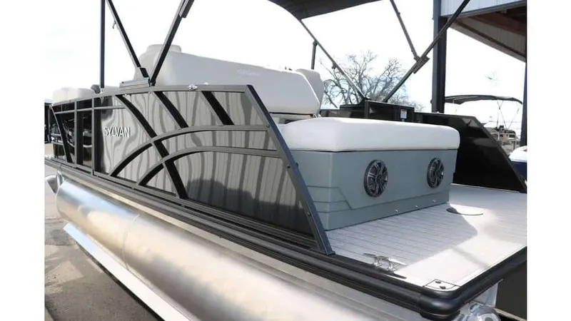 Slide: The Image of Sylvan Mirage 820 CLZ DH Premium Pontoon Includes Custom Trailer 2026 - 28