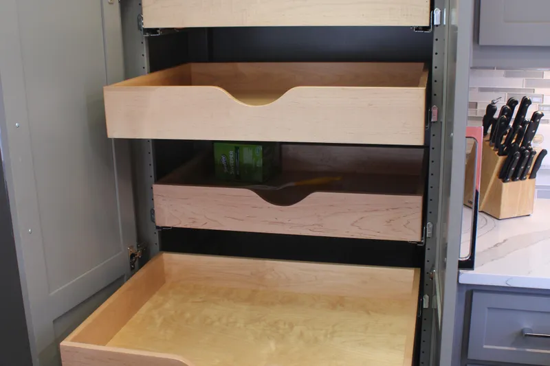 Slide: The Image of Interior of 1992 Sumerset 66 houseboat with modern dining area and stylish decor. - 11