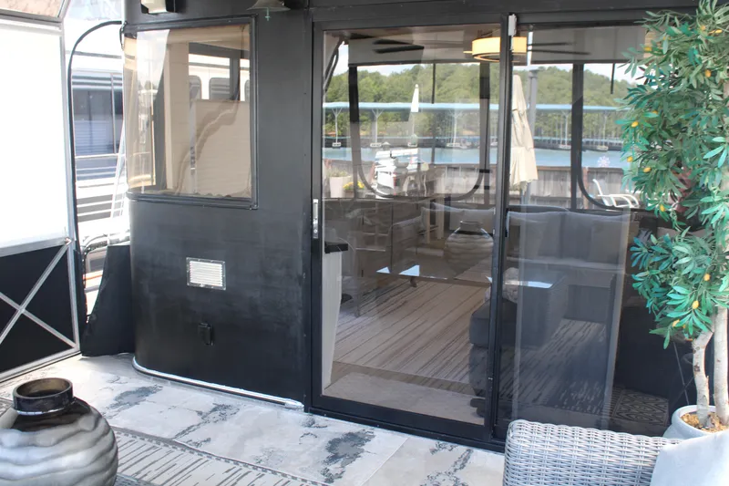 Slide: The Image of Engine hour meter showing 954.3 hours on a 1992 Sumerset 66 model. - 55