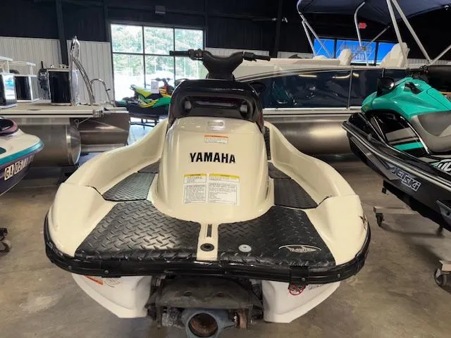 Slide: The Image of 2000 Yamaha WaveRunner XL 800 jet ski in showroom, rear view. - 5