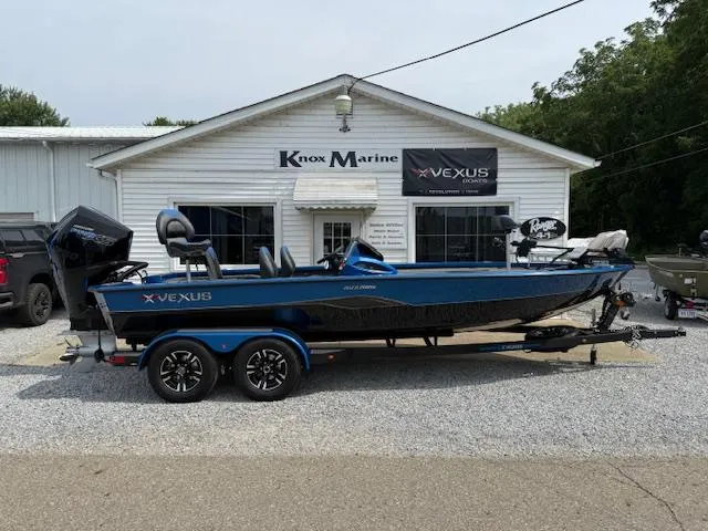The Image of 2026 Vexus 2085s boat parked outside Knox Marine dealership. - 1