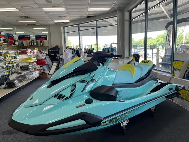 The Image of 2025 Yamaha WaveRunner VX Limited Ho in showroom, featuring sleek design and vibrant color. - 0