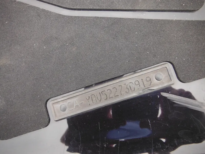 Slide: The Image of 2019 Sea-Doo GTI SE 155 hull identification number plate. - 11