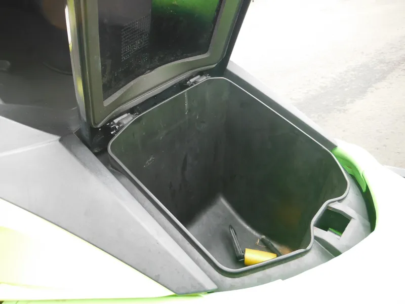 Slide: The Image of Open storage compartment of 2019 Sea-Doo GTI SE 155 watercraft. - 23
