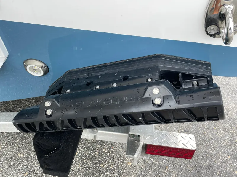 Slide: The Image of Close-up of a 2026 Tidewater 282 CC Adventure boat's Seakeeper stabilizer. - 37